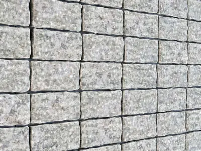 Stone panel brick 3D model
