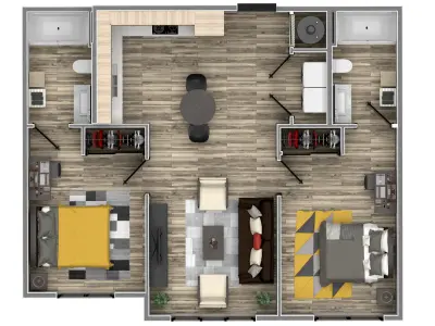 VRAY READY FLOOR PLAN 03 3D model