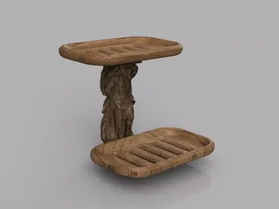 Greek Sculpture Dual Soap Dish 3D print model