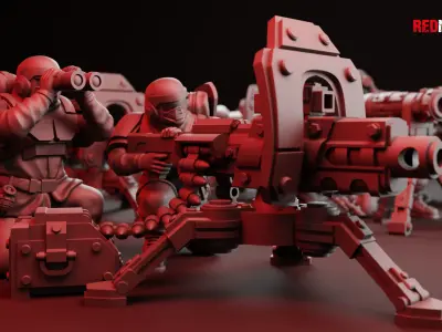 Alpha troops  - Heavy Support Squad of the Imperial Force 3D print model