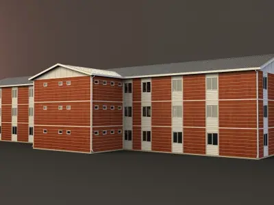 PREFABRICATED BUILDING COLLECTION 3D model