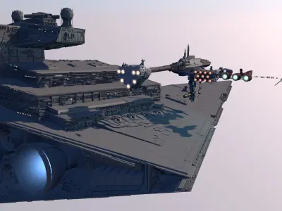 STAR WARS SUPER PACK 10 SHIPS 3D model
