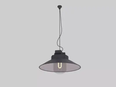 Industrial Hanging Light  3D model