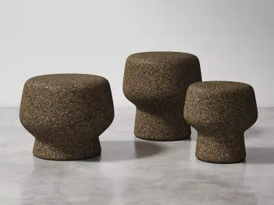 Corker Stools 3D model