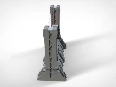 sci-fi Wall 2 3D model