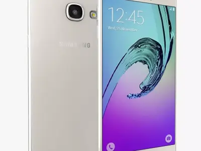 Samsung Galaxy A3 2016 White 3D model