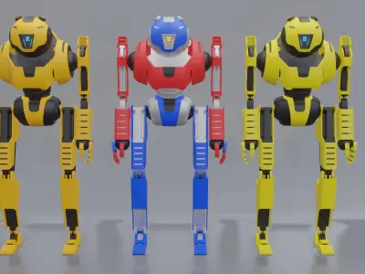 Sci-Fi Robot 3D model shop