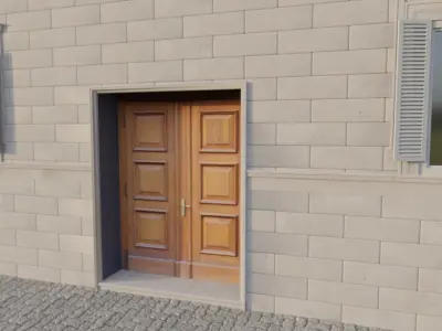 Residential building for modular usage 3D model