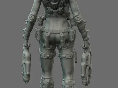 Largin - Female Hunter 3D model