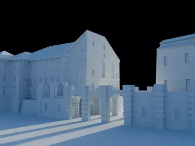 Castello di Rivoli - High-Quality 3D model