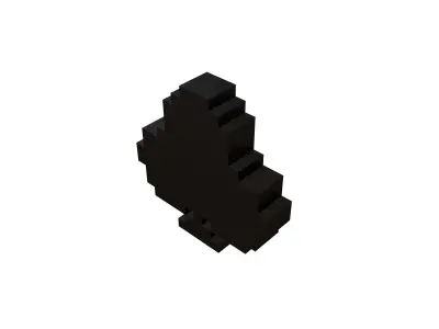 Voxel Poker Card Club v1 002 Low-poly 3D model