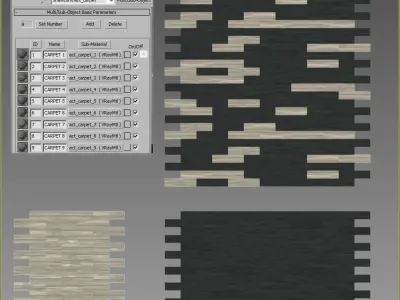 Wall to Wall Carpet Tile No 14 3D model