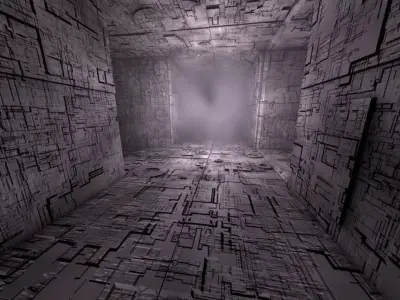 Sci-Fi Shapes - The Escapist - 3 Dimensional Labyrinth Maze Low-poly 3D model