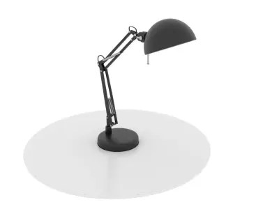 Black table lamp 3D model buy