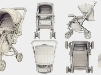 Baby Carriage 3D model