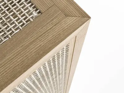 stockholm wicker chest of drawer  3D model