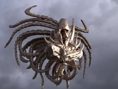 Hooded God Squid wings  3D model