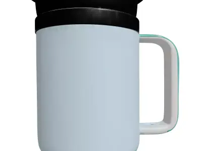 Modern Glass Beverage Infuser Pitcher Low-poly 3D model