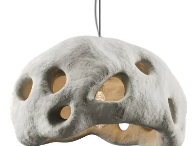 Creative pendant light Low-poly 3D model