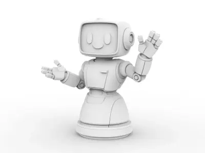 Friendly Robot 3D Printable 3D print model