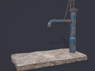 Water Tab Low-poly 3D model