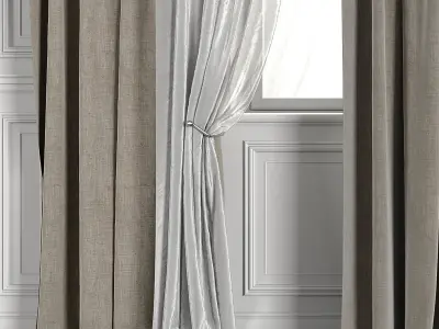 Curtain Set 506C 3D model
