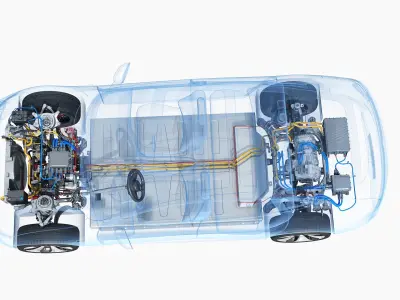  Electric Car Chassis X-Ray 