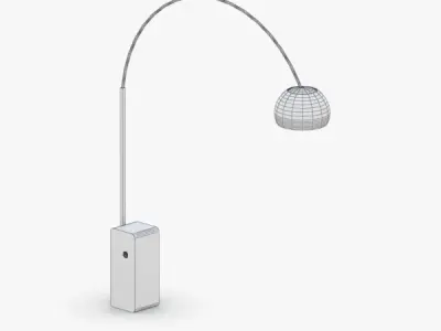 1417 - Floor Lamp Low-poly 3D model