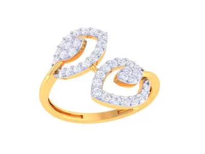 Women Ring MTL 3dm STL OBJ FBX Details 3D print model 11