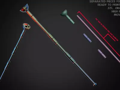 Star Wars Shadow Guard Saber for Cosplay 3D print model