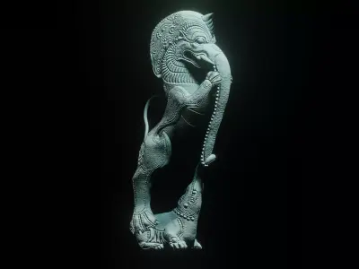 Sculpture - Yazhi 3D model