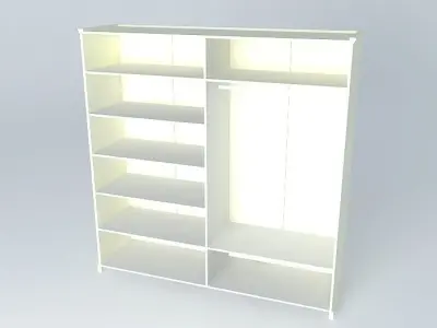 wardrobe three door cabinet Free 3D model