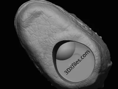 Saurin Head Sculpt - Star Wars Custom Action figure  3D print model