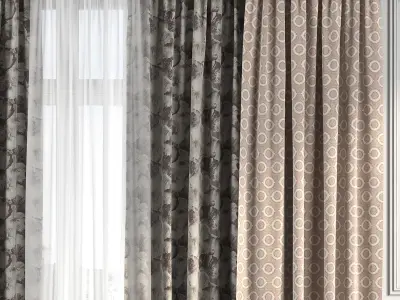Curtain Set 226 3D model