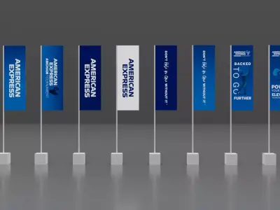flags with gate with 3D model