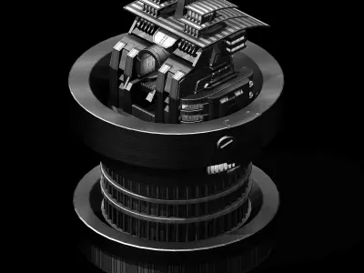 Titan Base - Academy of Sciences 02 3D model