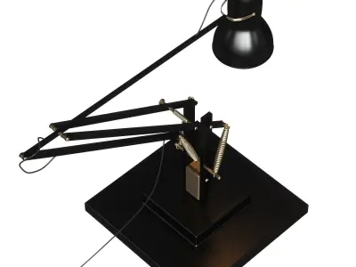 Anglepoise 1227 Brass Table Lamp 3D model