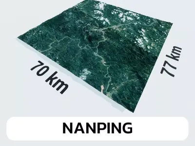 Nanping China City Landscape 3D Model 3D model