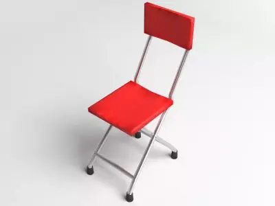 Square Folding Chair 3D model