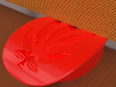 A cannabis themed door stop 3D print model