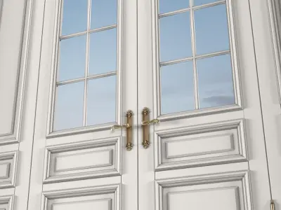 Main Entrance to the house Classic Porch 3D model