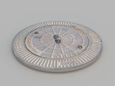 Sewer Grate 07 3D model
