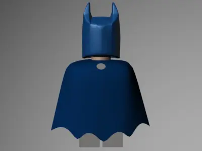 LEGO Batman Classic Blue and Grey 3D model