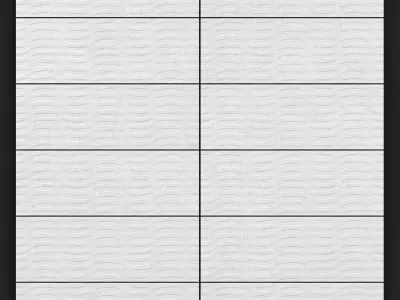 Peronda Alpine Wall White Waves 320x900 3D model