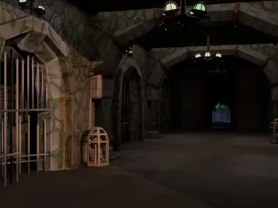 Royal Dungeon Free low-poly 3D model