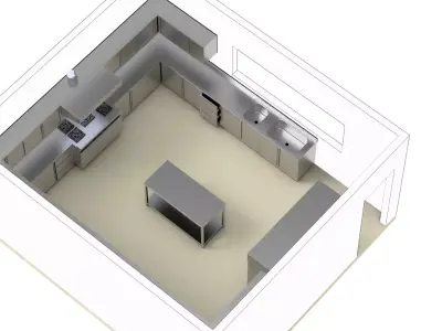 KITCHEN 36 3D model