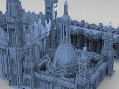 Baroque Palace Domes Elite 3 3D model