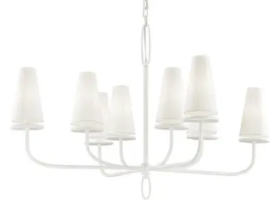 Beyer Light Shaded Classic Traditional Chandelier - 2 Colour 3D model