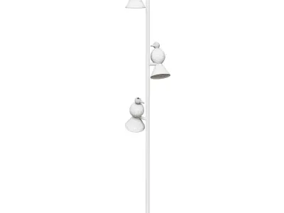 Floor designer lamp Alouette by Atelier Areti black 3D model