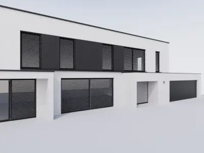 Basic European House 3D model